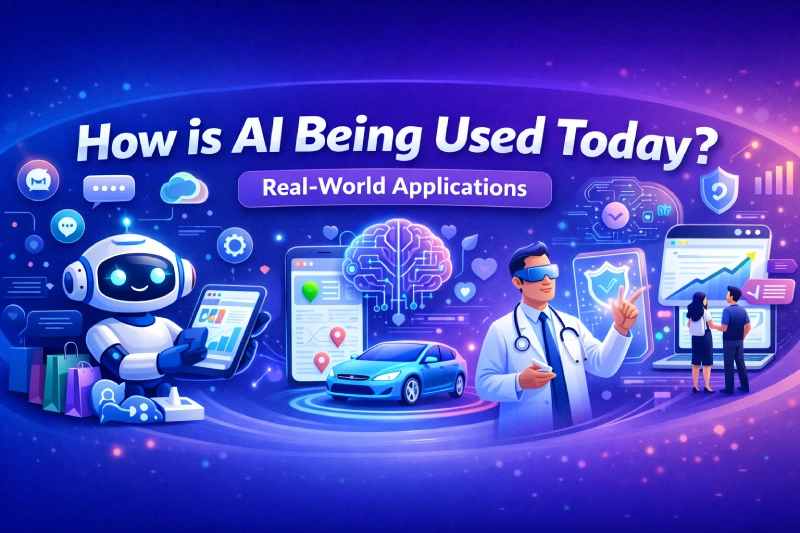 Read more about the article How is AI Being Used Today? Real-World Applications in 2026