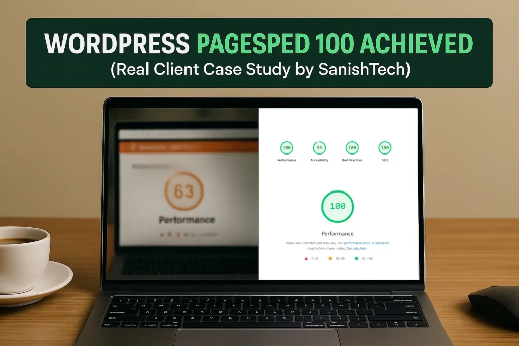 How We Achieved WordPress PageSpeed 100 – Real Case Study