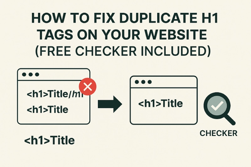 You are currently viewing How to Fix Duplicate H1 Tags on Your Website (Free Checker Included)